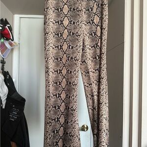 Snake Print Pants by Zara